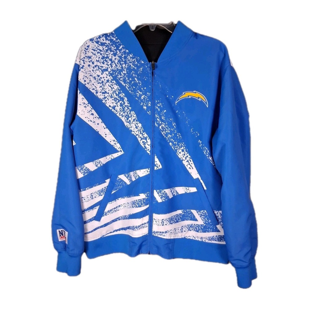 NFL x Staple Los Angeles Chargers Reversible Lightweight Zip Up Jacket Sz Large